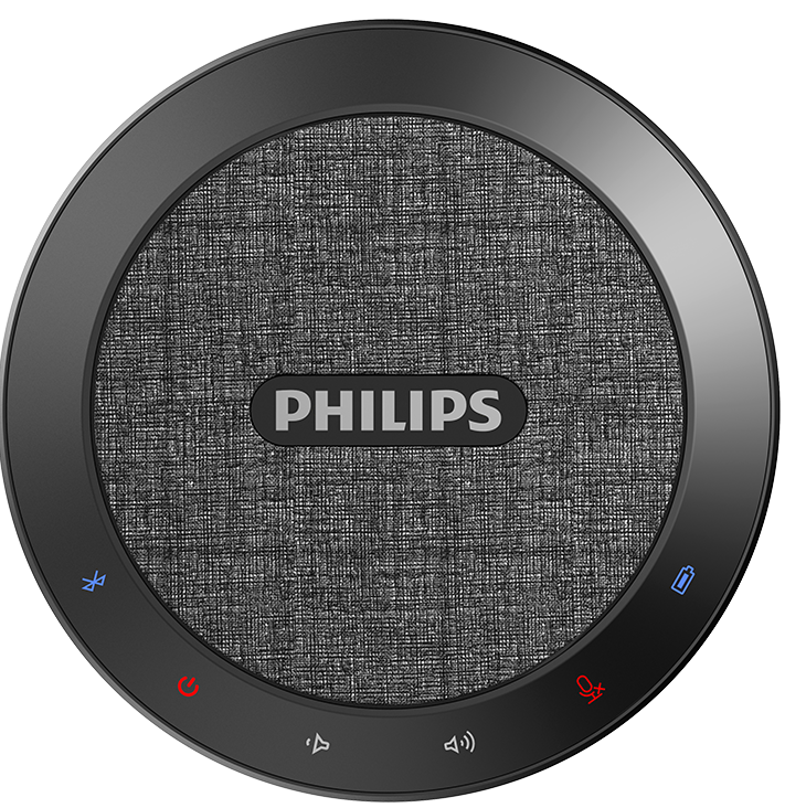 Philips PSE0401 Portable Speakerphone | Best Speaker for Conferences, Remote Work, and Online Meetings.