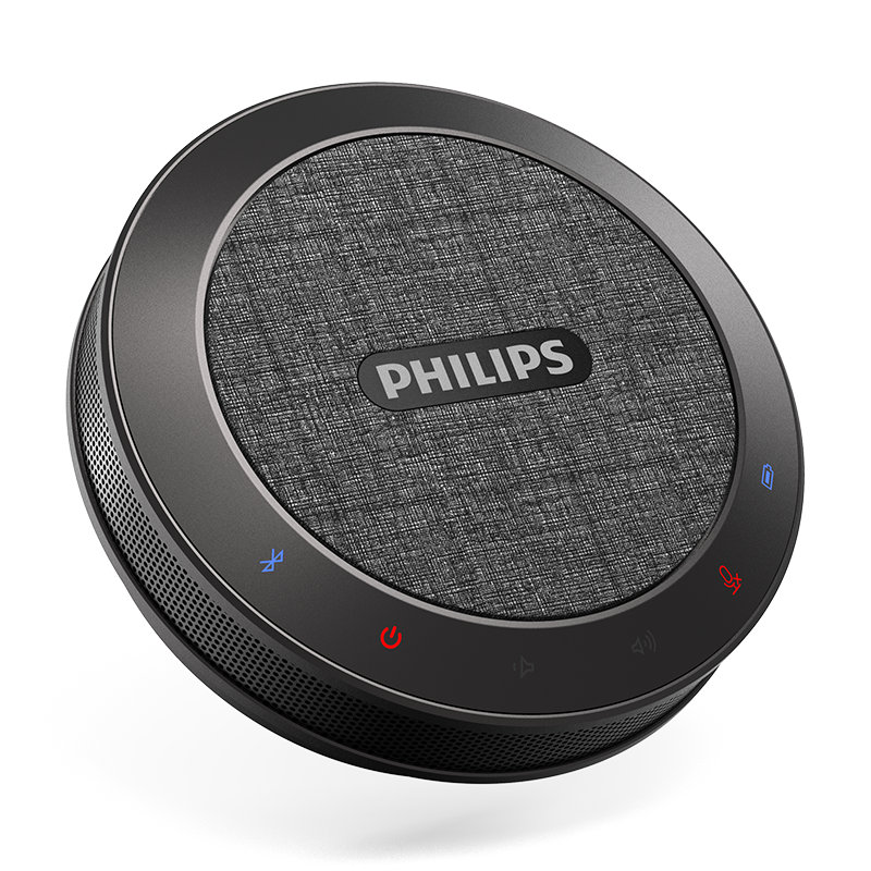 Philips PSE0401 Portable Speakerphone | Best Speaker for Conferences, Remote Work, and Online Meetings.