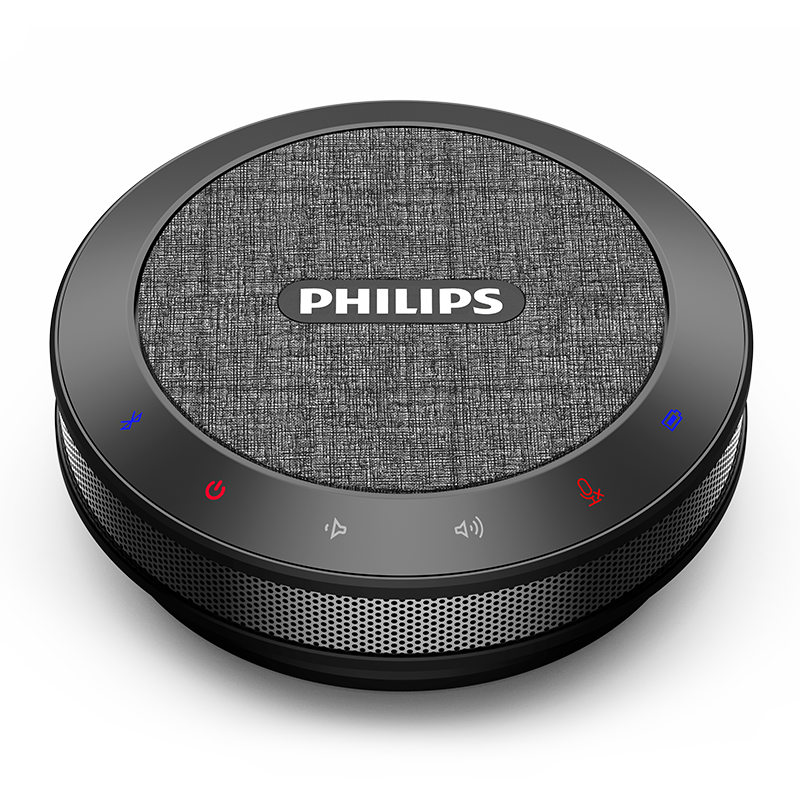 Philips PSE0401 Portable Speakerphone | Best Speaker for Conferences, Remote Work, and Online Meetings.