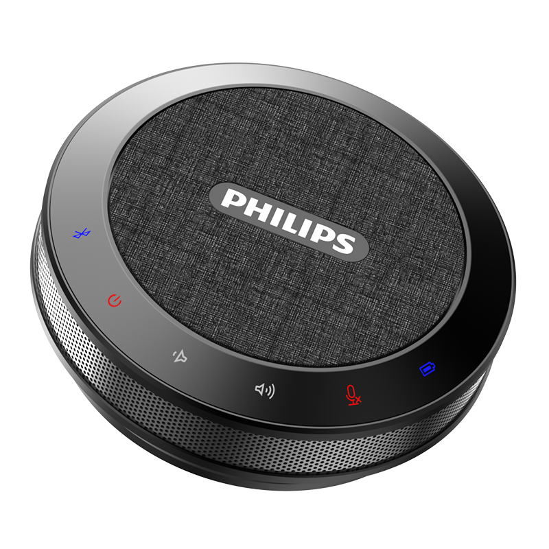 Philips PSE0401 Portable Speakerphone | Best Speaker for Conferences, Remote Work, and Online Meetings.