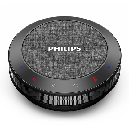 Philips PSE0401 Portable Speakerphone | Best Speaker for Conferences, Remote Work, and Online Meetings.